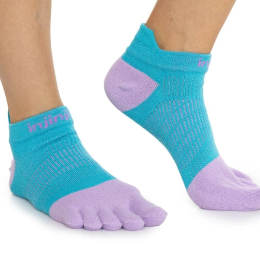 Injinji Run Lightweight No-Show Five Toe Socks - Ankle (For Women)